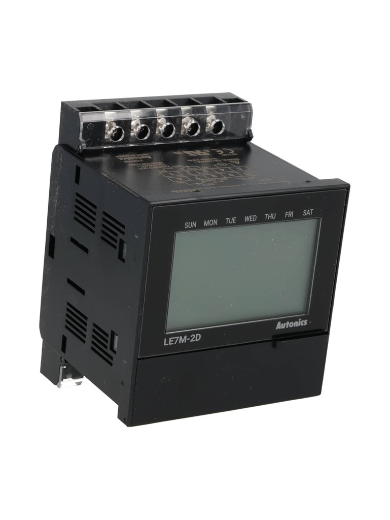 LE7M-2D — TIMER SEMANAL 64 PASO SEMANALES, 32 ANUALES ON/OFF, CICLO, PULSO, 100-240VAC