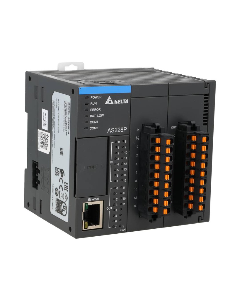 AS228P-A – CONTROLADOR PLC 110-240VCA, AS200 CPU, SALIDA DE FUENTE PNP