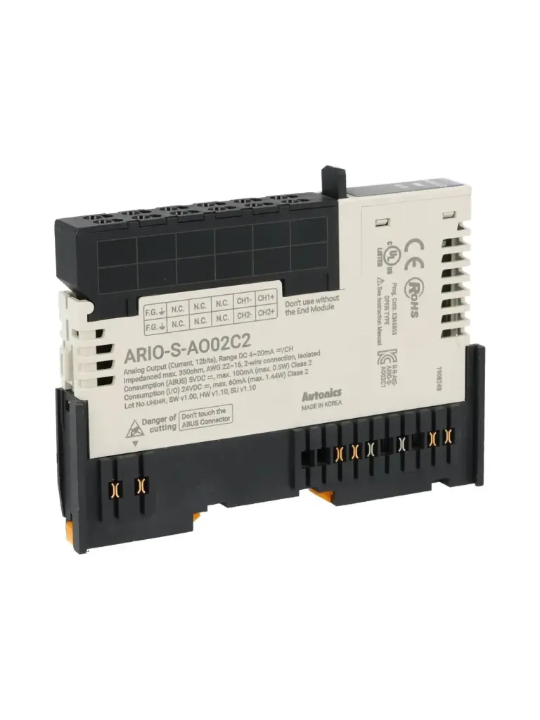 ARIO-S-AO02C2 – MODULO DE SALIDA ANALOGICA DE 2 CANALES 4-20mA