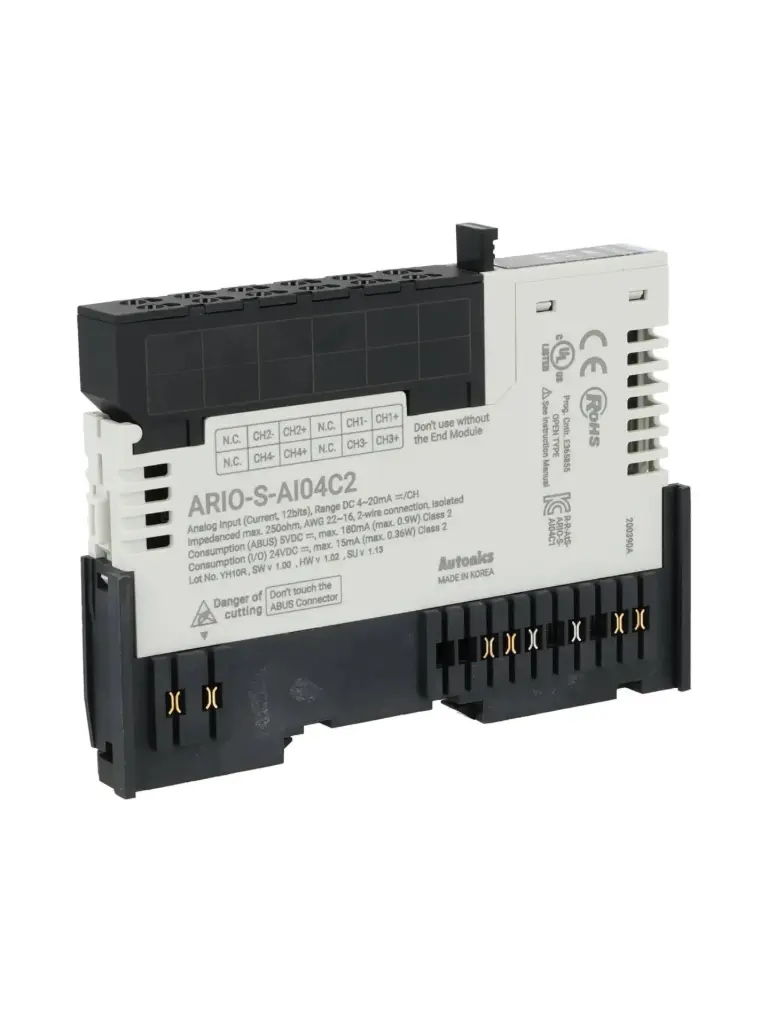 ARIO-S-AI04C2 – MÓDULO ENTRADA ANALÓGICA DE 4 CANALES 4 A 20MA