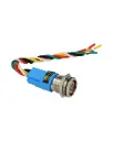 TP-ML16-PR24 – INTERRUPTOR METALICO 16MM 12-24V ENCLAVADO CON SIMBOLO ILUMINADO Y CONECTOR