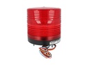 MS115T-RFF-R — FAROLA ROJA LED DE ALTA INTENSIDAD, CONSTANTE, INTERMITENTE Y ROTACION 115mm 90-240VCA