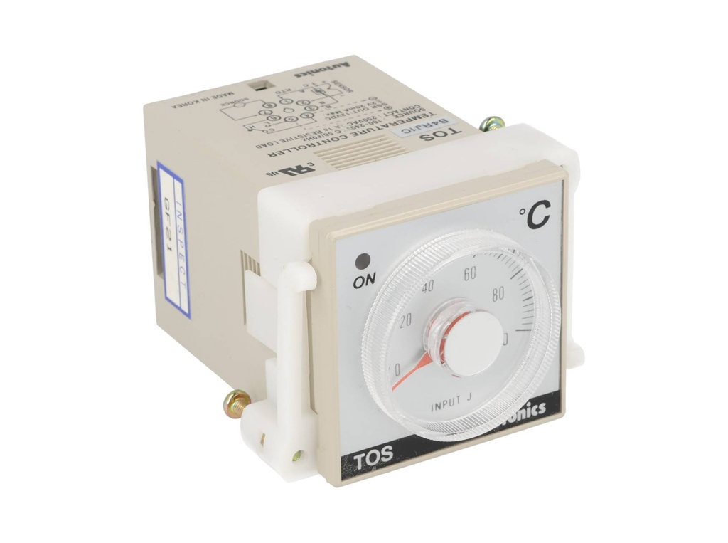 TOS-B4RJ1C — CONTROLADOR DE TEMPERATURA ANALOGICOICO J 0-100°C SALIDA A RELEVADOR 48X48X79mm