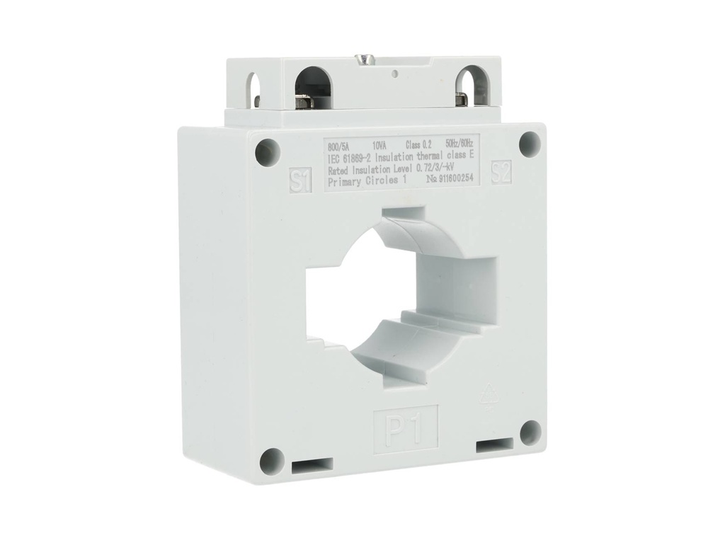 BH2-800-5A — TRANSFORMADOR DE CORRIENTE (DONA) 800/5A, 660V, DIAMETRO 37mm, VENTANA 16X51mm