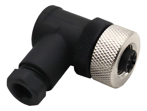 CAM12-4-M — CONECTOR M12 CODO 4 POLOS MACHO