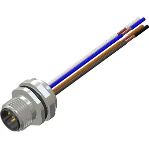 CPM12-FPBR5-P2 — CONECTOR M12 MACHO PARA PANEL RECTO 5 POL