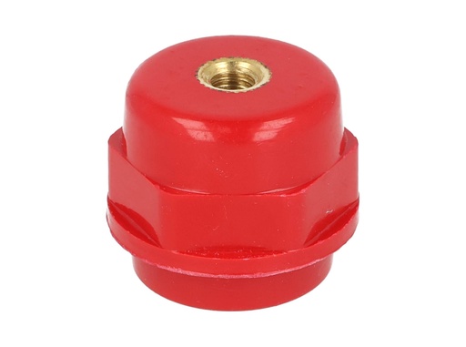 [INS-25] INS-25 — AISLADOR DE RESINA, AWG 25mm, ROSCA M6, CON TORNILLOS 6 X 25 PAVONADOS, AISLAMIENTO 6KV