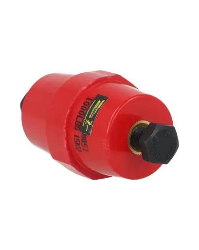 [INS-51] INS-51 — AISLADOR DE RESINA, AWG 51mm, ROSCA M8, CON TORNILLOS 8 X 35 PAVONADOS, AISLAMIENTO 15KV