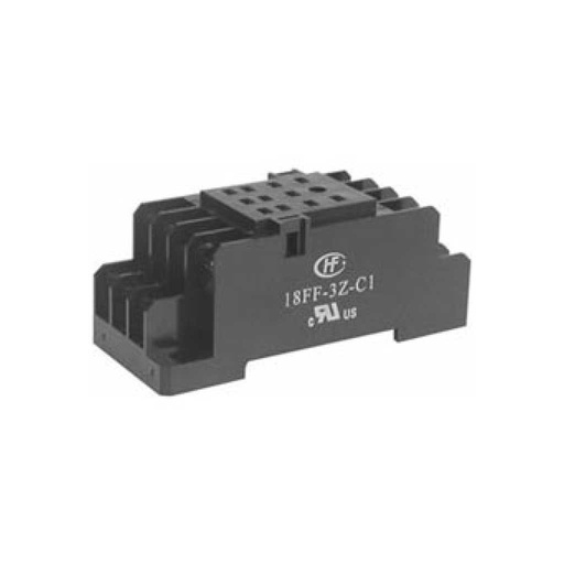 [18FF3ZC1] 18FF3ZC1 — BASE PLANA 11PIN PARA RIEL MONTAJE EN RIEL