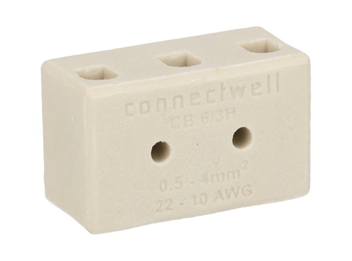 [CB6/3H] CB6/3H — BLOQUE CERAMICO 3 POLOS 600_C 300V