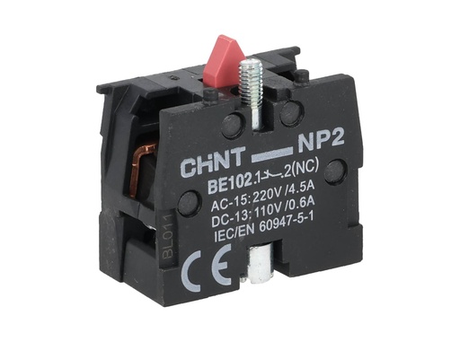[NP2-BE102] NP2-BE102 — BLOQUE DE CONTACTO NC 3A/AC15 240V*NO SON A PRUEBA DE EXPLOSION*