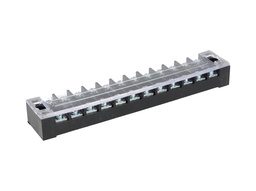 [TB-3512] TB-3512 — BLOQUE DE TERMINALES MONTAJE FIJO 35AMP12 POLOS, 600V, CALIBRE 14 AWG, 100°C (A PRUEBA DE FUEGO) , 20x162x30mm
