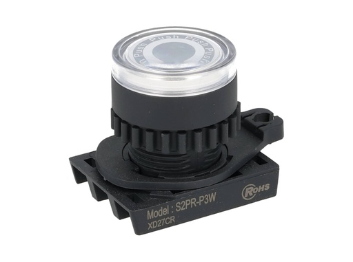 [S2PR-P3W] S2PR-P3W — BOTON PULSADOR LED BLANCO, 22MM