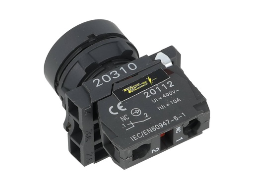 [TP-XB5-R] TP-XB5-R — BOTON PULSADOR PLASTICO ROJO NC 22mm*NO SON A PRUEBA DE EXPLOSION*