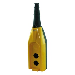 [2PV2X] 2PV2X — BOTONERA 2 ORIFICIOS COLGANTE PARA GRUAAMARILLO