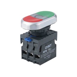 [NP8-11SD] NP8-11SD — BOTONERA DOBLE ROJO VERDE CON LED 110-230V1NA-1NC *NO SON A PRUEBA DE EXPLOSION*