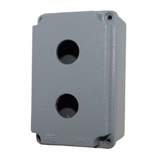 [40261005] 40261005 — BOTONERA PARA OPERADOR DE 22mm, ALUMINIOCOLOR GRIS, 80x130x73mm 