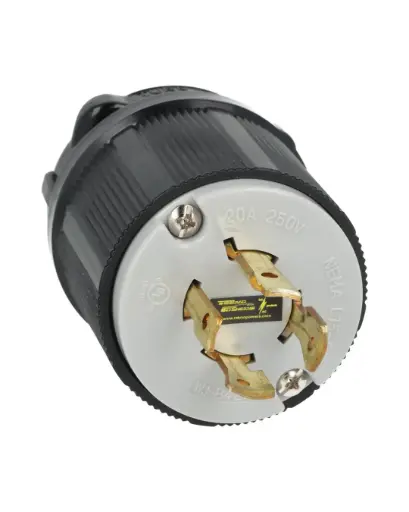 [WJ-8421] WJ-8421 — CLAVIJA INDUSTRIAL CON SEGURO 20A/250VCA3 POLOS (3 FASES) + TIERRA