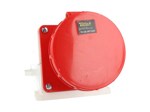 [TP-CIS-3PT125S] TP-CIS-3PT125S — CONECTOR IND HEMBRA PARA SOBREPONER 3P+T125A, 415VCA,  (PARA MACHO #TP-CIP-3PT125L) 