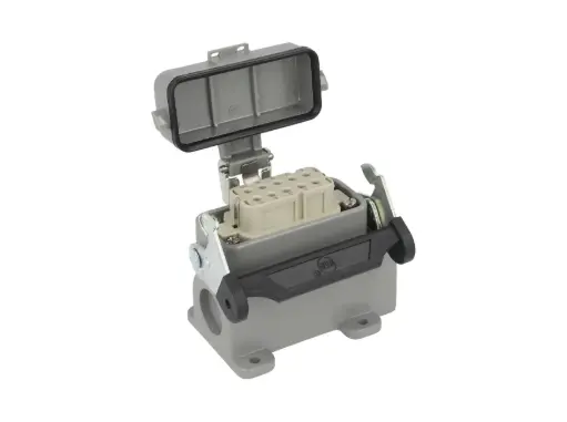 [FIC10-10P-B-C] FIC10-10P-B-C — CONECTOR INDEPENDIENTE HEMBRA 10A 400V 10PIN SOBREPONER (MACHOS MIC10-10P-TOPARA SIDE)  (PG16) 