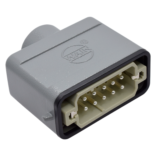 [MIC10-10P-TOP] MIC10-10P-TOP — CONECTOR INDEPENDIENTE MACHO 10A 400V 10PIN, 180° (HEBRAS FIC10-10P-B/B-C)  (PG16) 