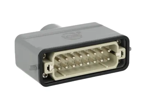 [MIC10-16P-TOP] MIC10-16P-TOP — CONECTOR INDEPENDIENTE MACHO 10A 400V 16PIN 180° (HEMBRAS FIC10-16P-B/B-C)  (PG16) 