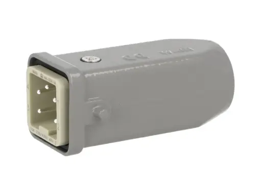 [MIC10-4P-TOP] MIC10-4P-TOP — CONECTOR INDEPENDIENTE MACHO 10A 400V 4PIN, 180° (HEMBRAS FIC-10-4P-B/B-CON F-C)  (PG11) 