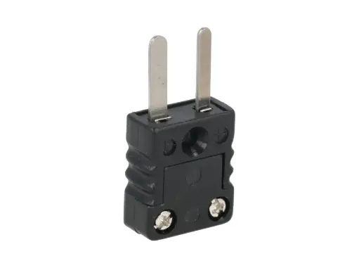 [TP-J11-M] TP-J11-M — CONECTOR MACHO PARA TERMOCUPLA TIPO J NEGRO 