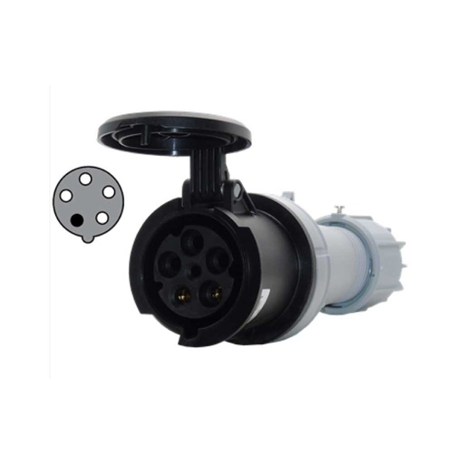 [K53S50] K53S50 — CONECTOR TIPO GLANDULA 63AS, 500V, 3P+N+T, 7H