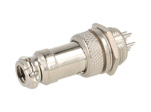 [TP-GX16-5P] TP-GX16-5P — CONECTORES (PAR GX16 5 PIN MACHO/HEMBRAPARA PANEL Y EXTENCION 5A/125VCA 16mm