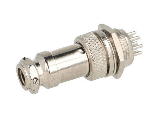 [TP-GX16-8P] TP-GX16-8P — CONECTORES (PAR GX16 8 PIN MACHO/HEMBRAPARA PANEL Y EXTENSION 4A/125VCA 16mm