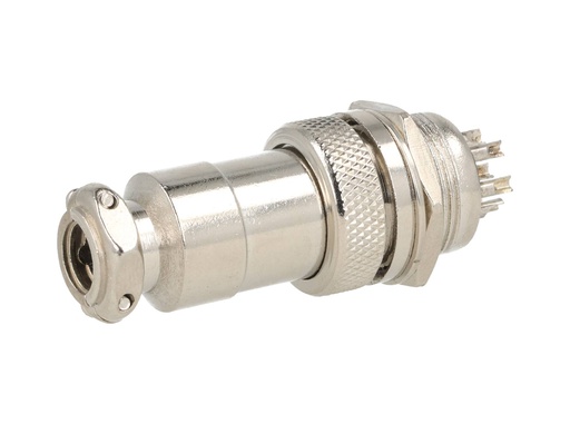 [TP-GX20-7P] TP-GX20-7P — CONECTORES (PAR GX20 7 PIN MACHO/HEMBRAPARA PANEL Y EXTENSION 4A/125VCA, 20mm