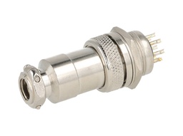 [TP-GX20-8P] TP-GX20-8P — CONECTORES (PAR GX20 8 PIN MACHO/HEMBRAPARA PANEL Y EXTENSION 4A/125VCA, 20mm