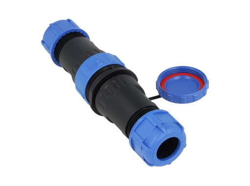 [TP-SP28-S16P] TP-SP28-S16P — CONECTORES EXTENSION/RECTO (PAR) 16PIN, IMPERMEABLES IP68, 5A/250VCA, DIAMETRO DE BARRENO 28mm, PIN COBRE CHAPEADO EN DORADO/PLATEADO