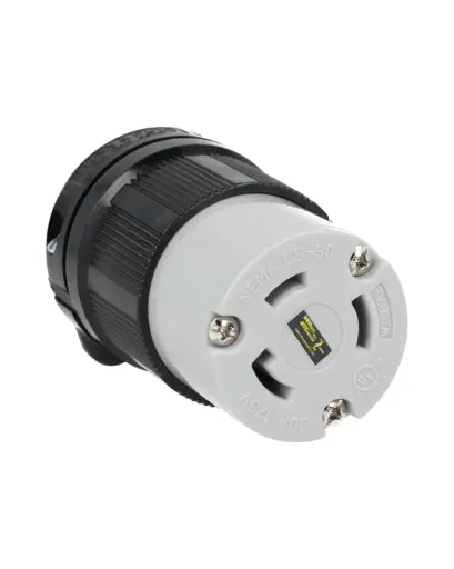 [WJ-9330B] WJ-9330B — CONTACTO INDUSTRIAL CON SEGURO 30A/125VCA2 POLOS (1 FASE) + TIERRA, TOMA AEREA