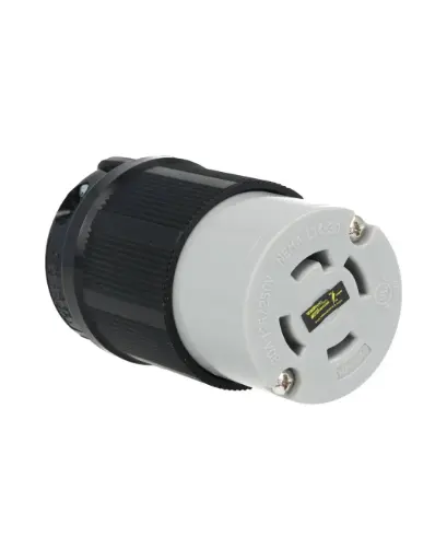[WJ-9430B] WJ-9430B — CONTACTO INDUSTRIAL CON SEGURO 30A/125VCA-250VCA, 3 POLOS (3 FASES) + TIERRA, TOMA AEREA