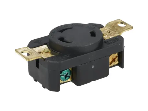 [WJ-6331B] WJ-6331B — CONTACTO INDUSTRIAL CON SEGURO 30A/250VCA2 POLOS (1 PHASE) + TIERRA, TOMA AEREA