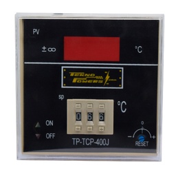 [TP-TCP-400J] TP-TCP-400J — CONTROLADOR DE TEMPERATURA PROPORCIONAL 85/242VCA, 400°C 3 DIGITOS 1 CONTACTO 10A, 95X95mm CON TERMOPAR J