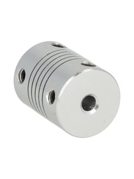 [DR-4X4-D19L25] DR-4X4-D19L25 — COPLE FLEXIBLE ALUMINIO DI 4mm, D2 4mm, DE EXT19mm, LONGITUD 25mm, TORQUE 1Nm, VELOCIDAD MAXIMA 19.000RPM