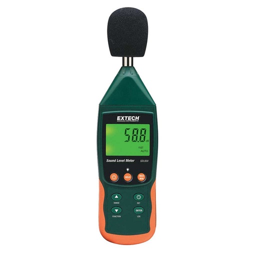 [SDL600] SDL600 — DECIBELIMETRO CON MEMORIA SD 2GB, ADAPTADOR DE ENERGIA (OPCIONAL) UA100-240