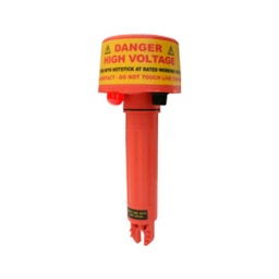 [HVP-275] HVP-275 — DETECTOR DE VOLTAJE ACRangos: 240VAC - 2KV - 6KV - 11KV - 22KV - 33KV - 132KV - 275KV Indicacion: Buzzer y LED de alta Luminosidad Funciones: Auto-Prueba Montaje: en Pertiga Telescopica Alimentacion: 3 Baterias x 1.5V tipo C 