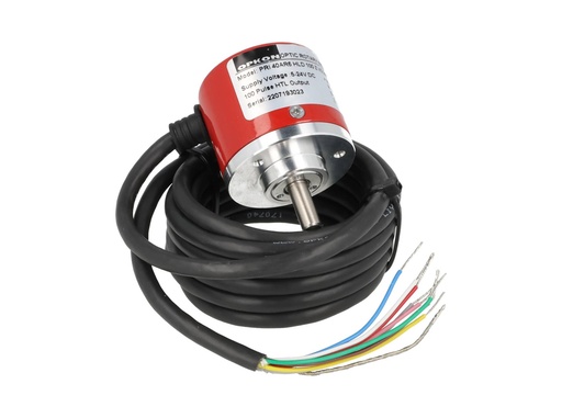 [PRI40-100] PRI40-100 — ENCODER INCREMENTAL F6mm, 100PPR, D40mm, SALIDA LINEAR DRIVER, ALIMENTACION 5-24VCD, SALIDAS A, B, Z, y ABZ INVERTIDAS, CUERPO ALUMINIO, CABLE 2.5 METROS 