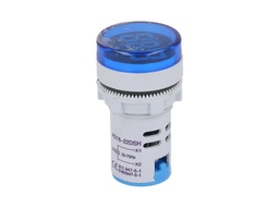 [TP-FM22] TP-FM22 — FRECUENCIAUENCIMETRO DIGITAL 110-380VCA 22mmILUMINADO, CARATULA RESTADO NDA, COLOR AZUL