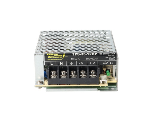 [TPS-35-12HP] TPS-35-12HP — FUENTE DE VOLTAJE 12V/3A/36W, 88-264VCA/125-373VCD, 99 x 82 x 36mm