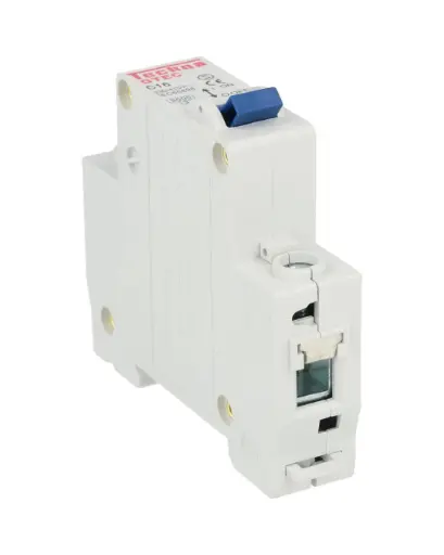 [1C16] 1C16 — INTERRUPTOR MINIATURA 1P 16AMP 230VCA PARA RIEL CURVA C