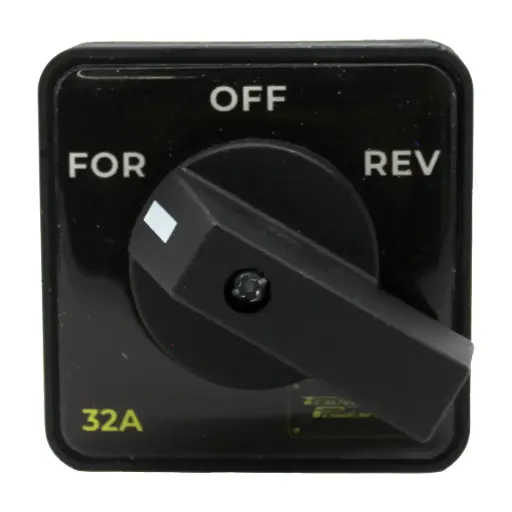 [SA32-3-3] SA32-3-3 — INVERSOR DE GIRO 32A, 440V 3 POSICIONESFOR-OFF-REV, 64X64mm