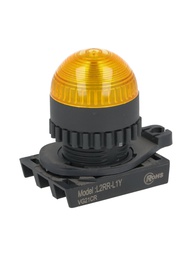 [L2RR-L1Y] L2RR-L1Y — LAMPARA PILOTO LED AMARILLO 22mm, TIPO DOMO, 