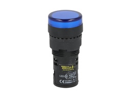 [TP-LI16-B24] TP-LI16-B24 — LAMPARA PILOTO TIPO LED 24VDCON AC ø 16mmCOLOR AZUL *NO SON A PRUEBA DE EXPLOSION*