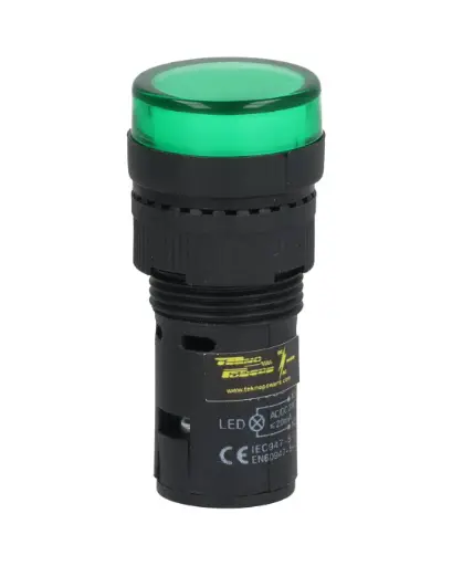 [TP-LI16-G24] TP-LI16-G24 — LAMPARA PILOTO TIPO LED 24VDCON AC ø 16mm, COLOR VERDE *NO SON A PRUEBA DE EXPLOSION*