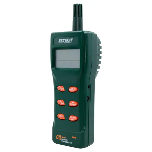 [CO250] CO250 — MEDIDOR REGISTRADOR CALIDAD AIRE, TEMP.HUMEDAD RELATIVA, ALARMA, INCLUYE SOFTWARE